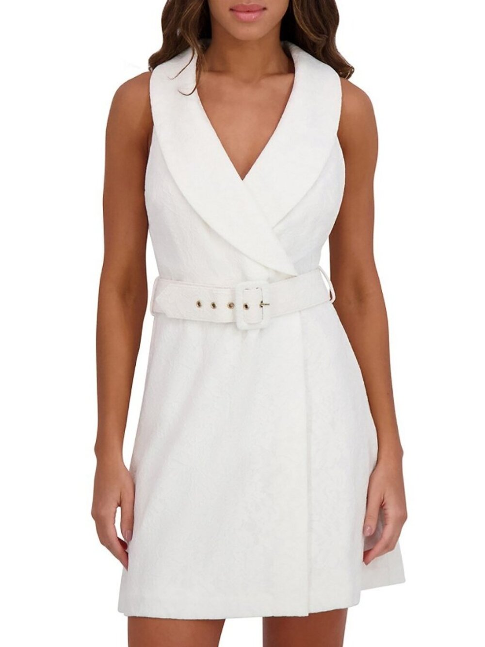 kensie Women's Bonded Lace Sleeveless A-Line Dress Size 12